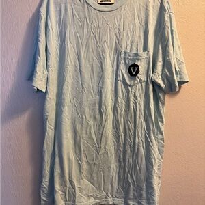 VISSLA Sky Blue Short Sleeve Tee with V-Logo